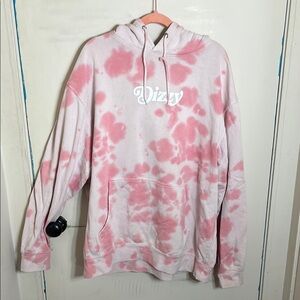 Pink Tana mongeau dizzy Tie-Dye Hoodie
